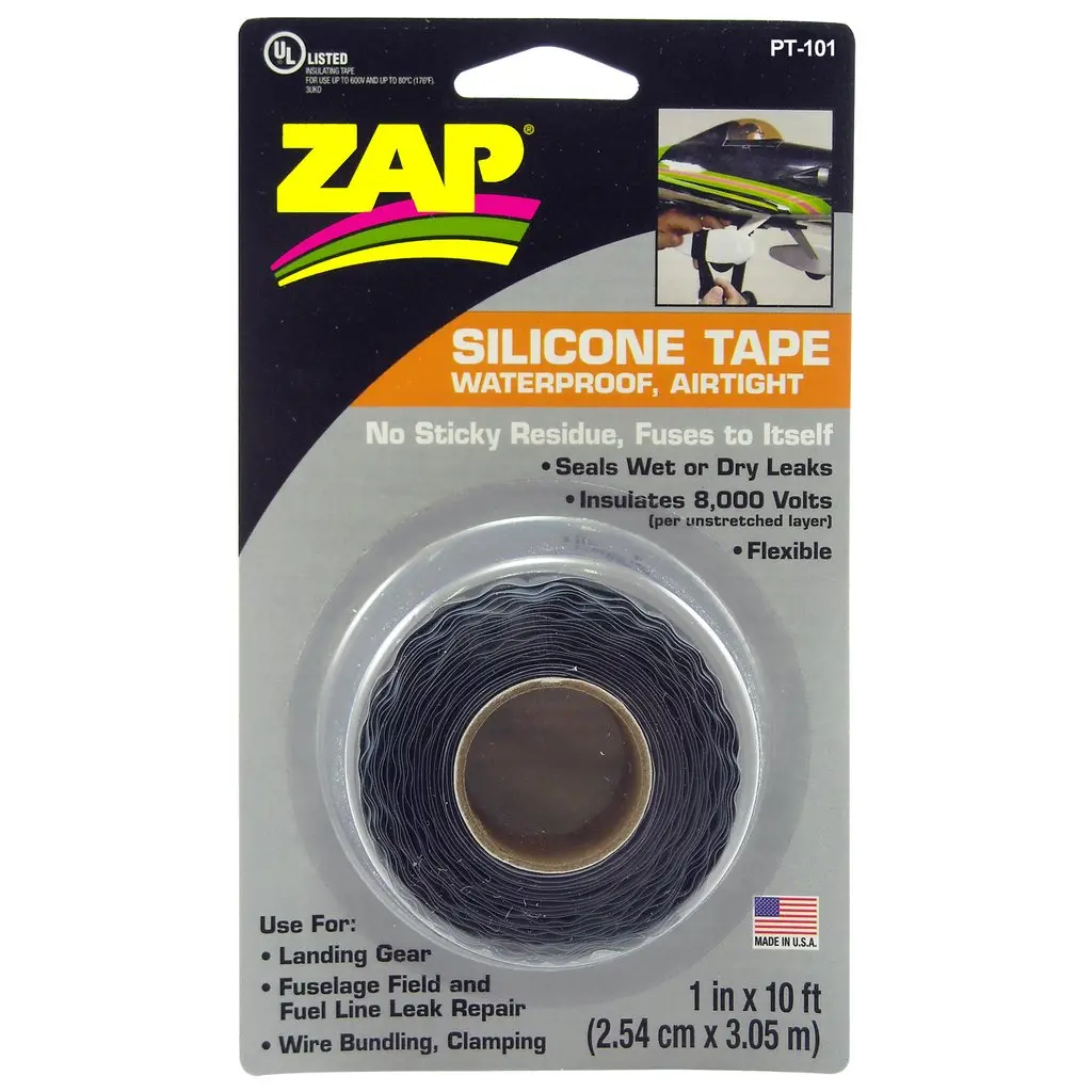 Zap Silicone Tape Waterproof/ Air Tight 10Ftx1in - Pt-101 1