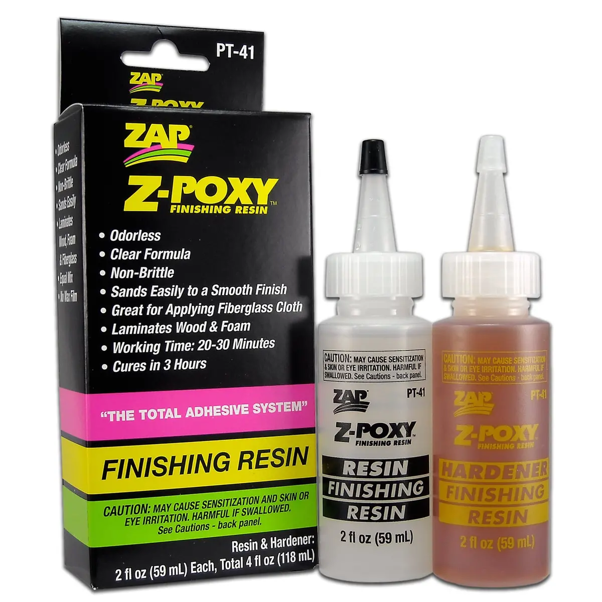 Zap Z-Poxy Finishing Resin 4Oz - Pt-41 1