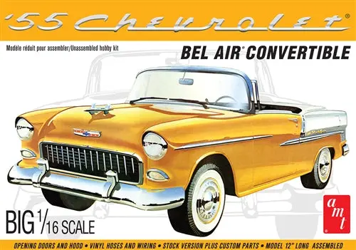 Amt 1955 Chevy Bel-Air Convertible 1:16 - Amt1134 1
