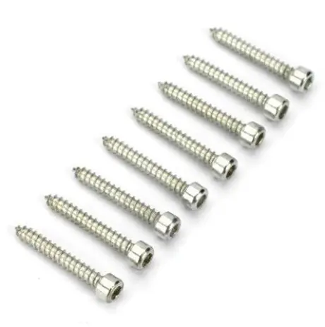 Dubro 8X12.7Mm Socket Drive Cap Head Sheet Metal Screws 8Pcs - Dbr388 1