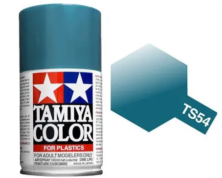 Tamiya Ts-54 Light Metallic Blue Gloss Spray 100Ml - 85054 1