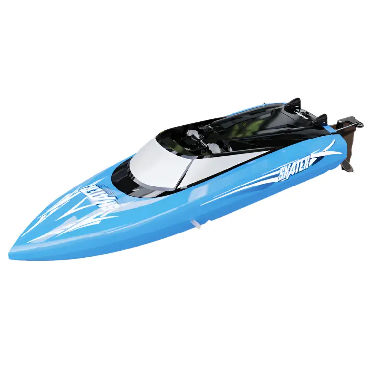 Udi Skater Blue Speed Boat 13In W/ 2.4Ghz Radio, Battery, Charger & Nose Bumper - Udi-034Blue 1