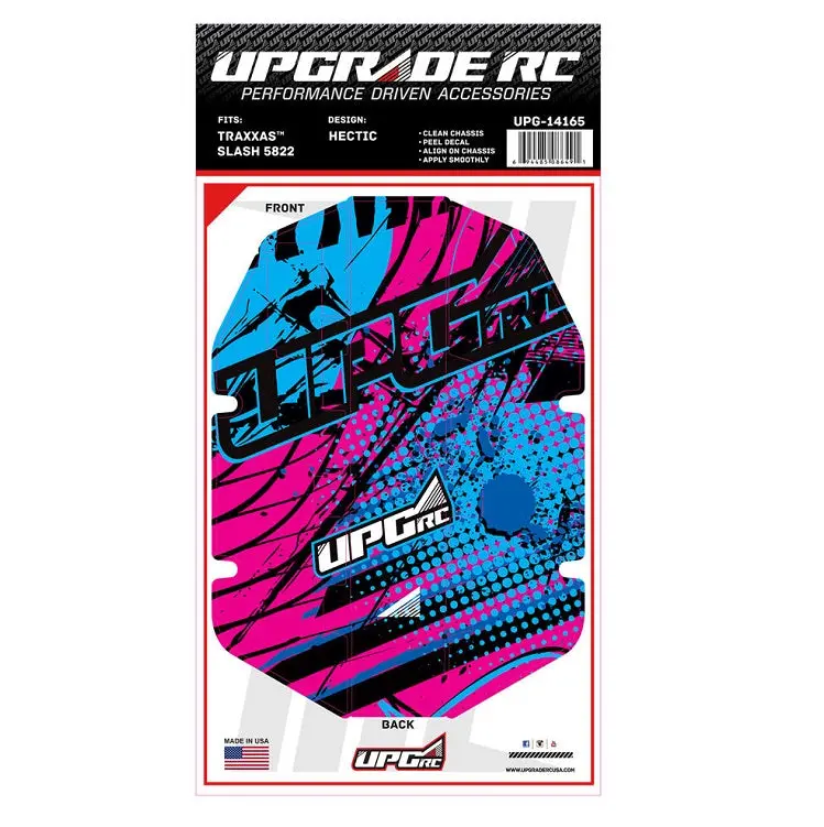 Upgrade Hectic Chassis Protector Decal For Traxxas Slash 2Wd - Upg-14165 1
