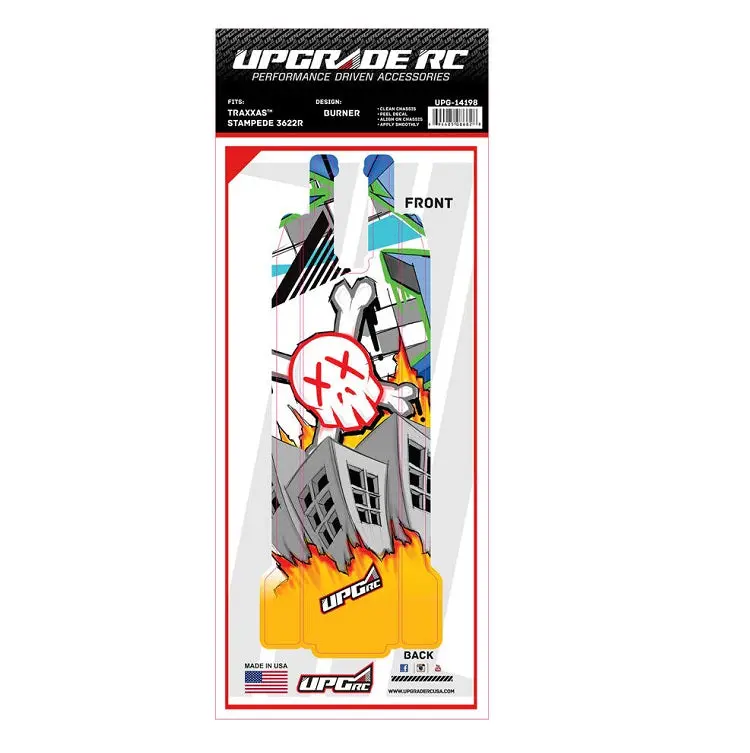 Upgrade Burner Chassis Protector Decal For Traxxas Stampede 2Wd - Upg-14198 1
