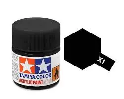Tamiya X-1 Black Mini Acrylic 10Ml - 81501 1