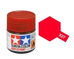 Tamiya X-27 Clear Red Mini Acrylic 10Ml - 81527 1