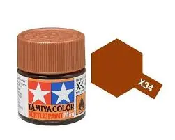 Tamiya X-34 Metallic Brown Mini Acrylic 10Ml - 81534 1