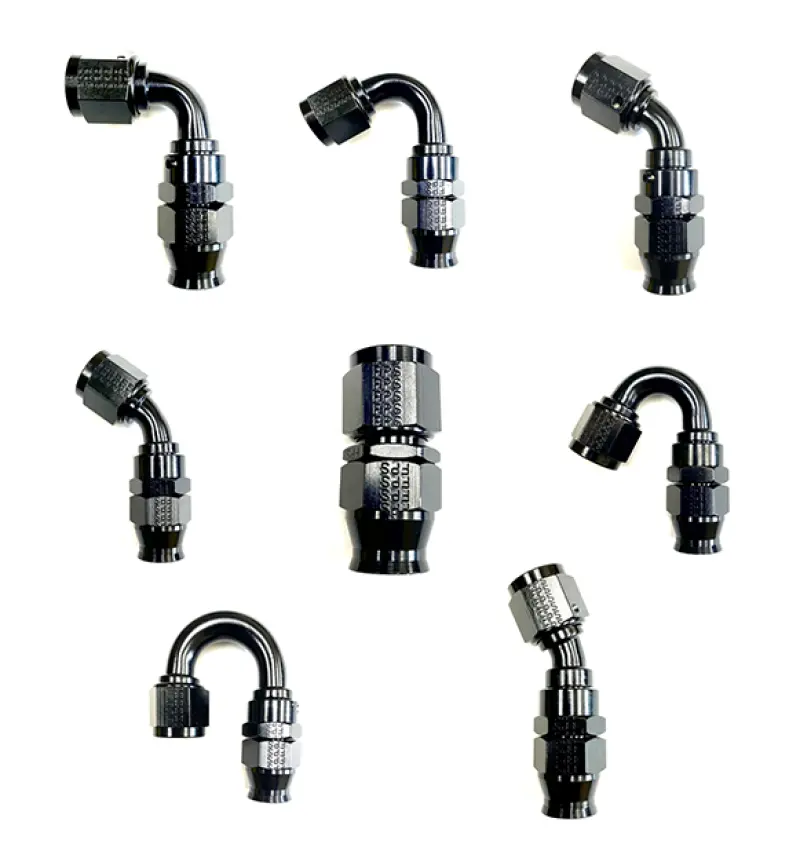 Fragola -6An Real Street 30 Degree Hose End Black For Ptfe Hose 1