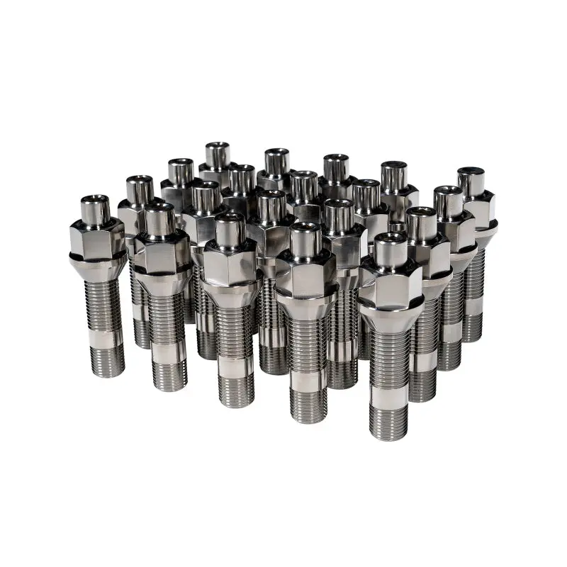 Wheel Mate Titanium Wheel Stud Conversion (Raw Ti) - M14x1.25 To M14x1.5 - 74Mm - 60Deg Lug Nut 1