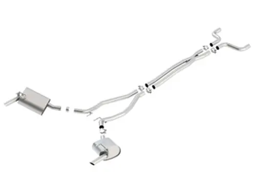Borla 2.5" S-Type Catback Exhaust (10-13 Camaro Ss W/Ground Fx) 140330 1