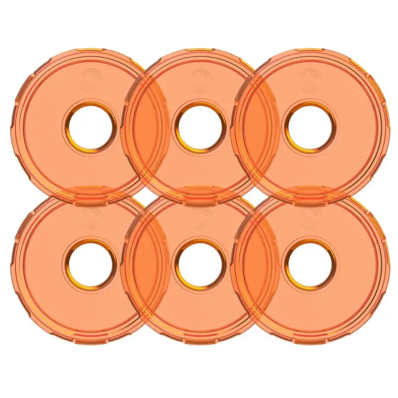 Kc Hilites Cyclone V2 Led - Replacement Lens - Amber - 6-Pk 1