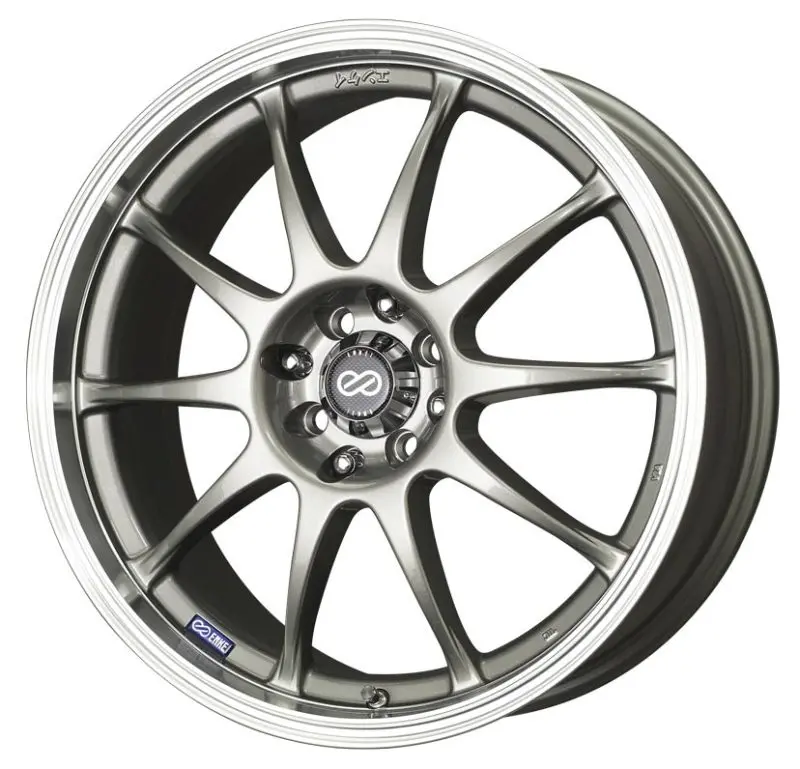 Enkei J10 16X7 4X100/108 42Mm Offset 72.62Mm Bore Dia Silver W/ Machined Lip Wheel 1