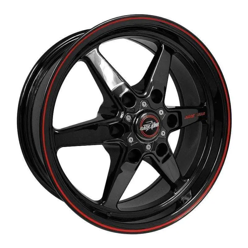 Race Star 93 Truck Star 17X7 6X5.00Bc 4.00Bs Gloss Black Wheel 1