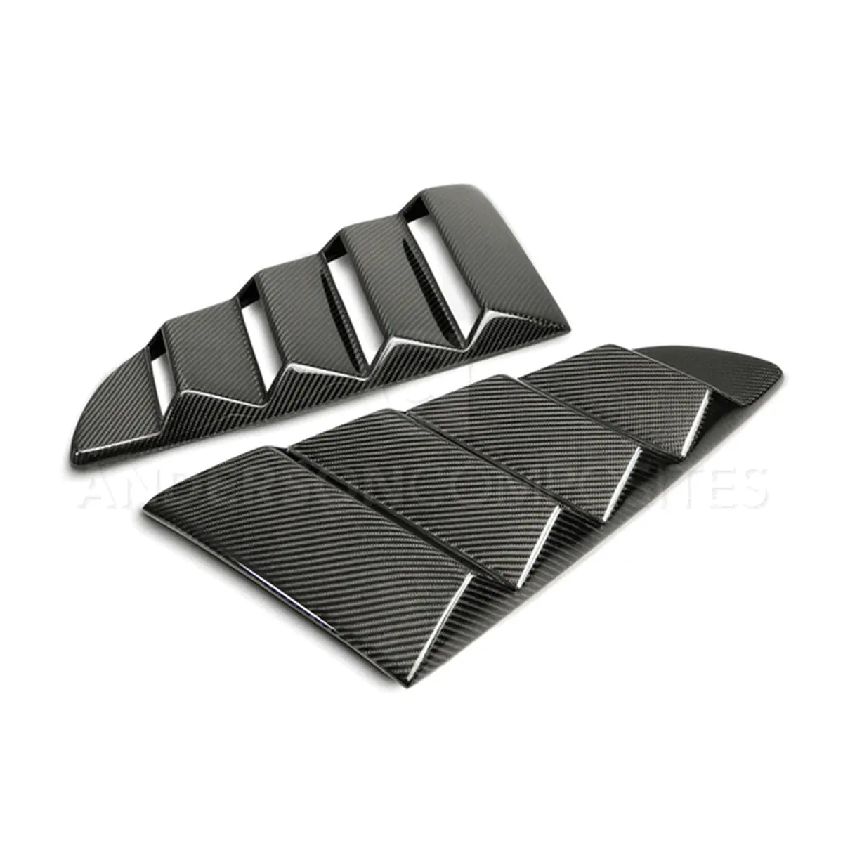 Anderson Composites Carbon Fiber Side Window Louvers (2015-2021 Mustang) 1