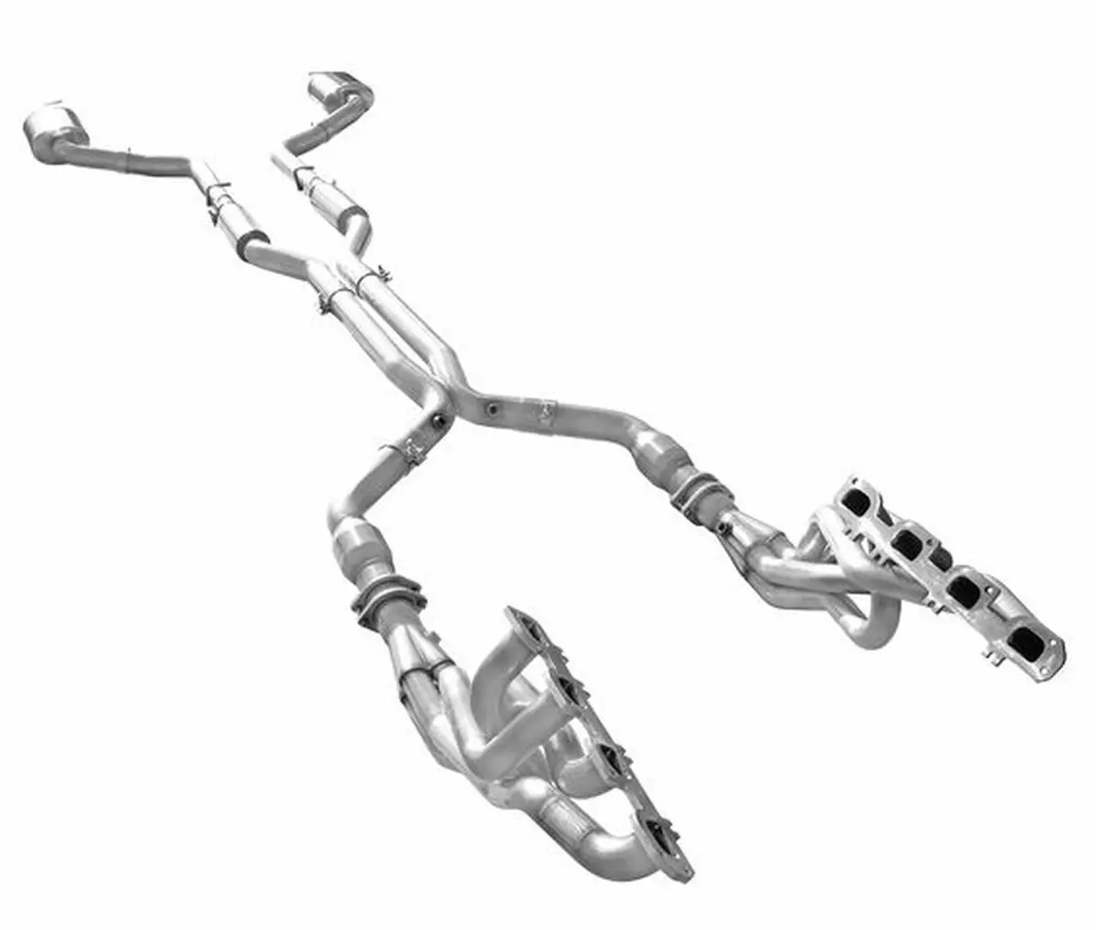 Arh Full Exhaust System 1-7/8" Header Catted Connect Pipes & Pure Thunder Mufflers (09-15 Chrysler 300/Charger/Magnum 5.7L D Port) Chy-09178300Fswc 1
