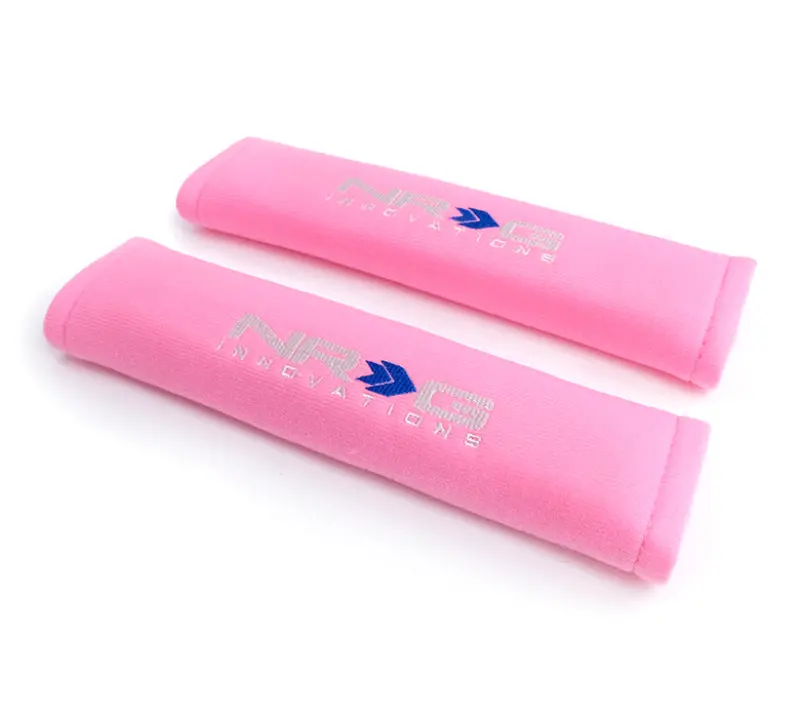 Nrg Seat Belt Pads 2.7In (Wide) X 11In - Pink (2 Piece) Short 1