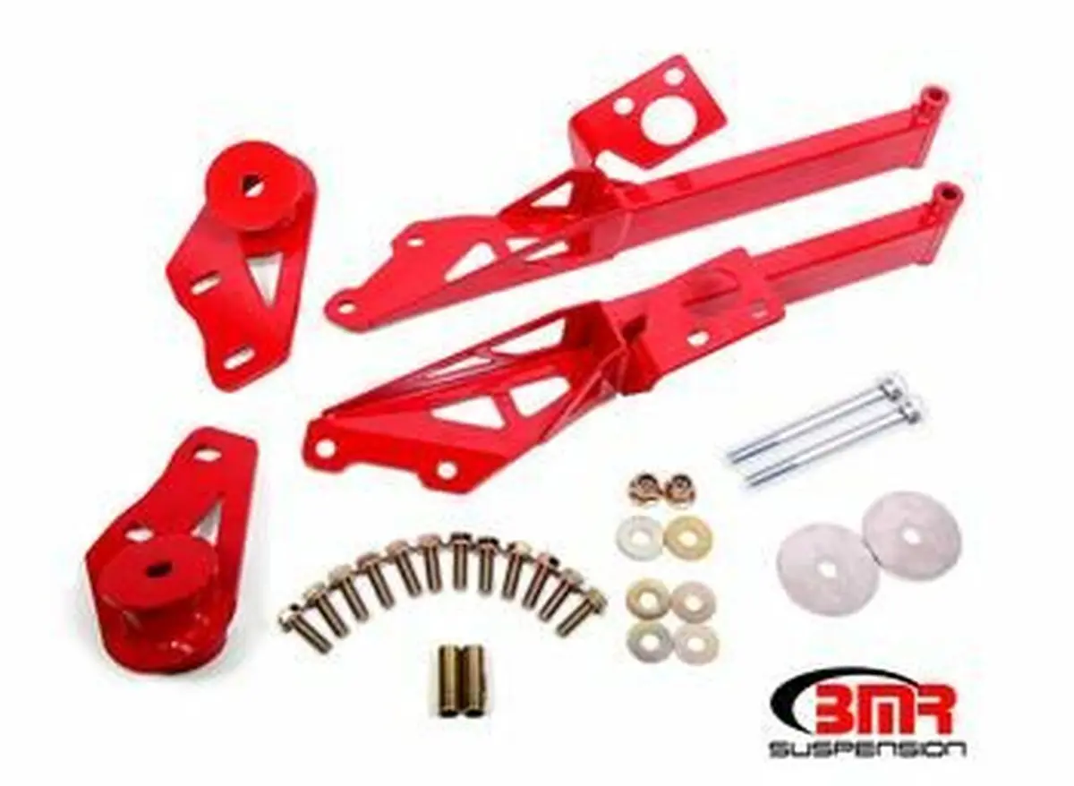 Bmr Suspension Irs Subframe Support Brace Red (2015-2021 Mustang) 1