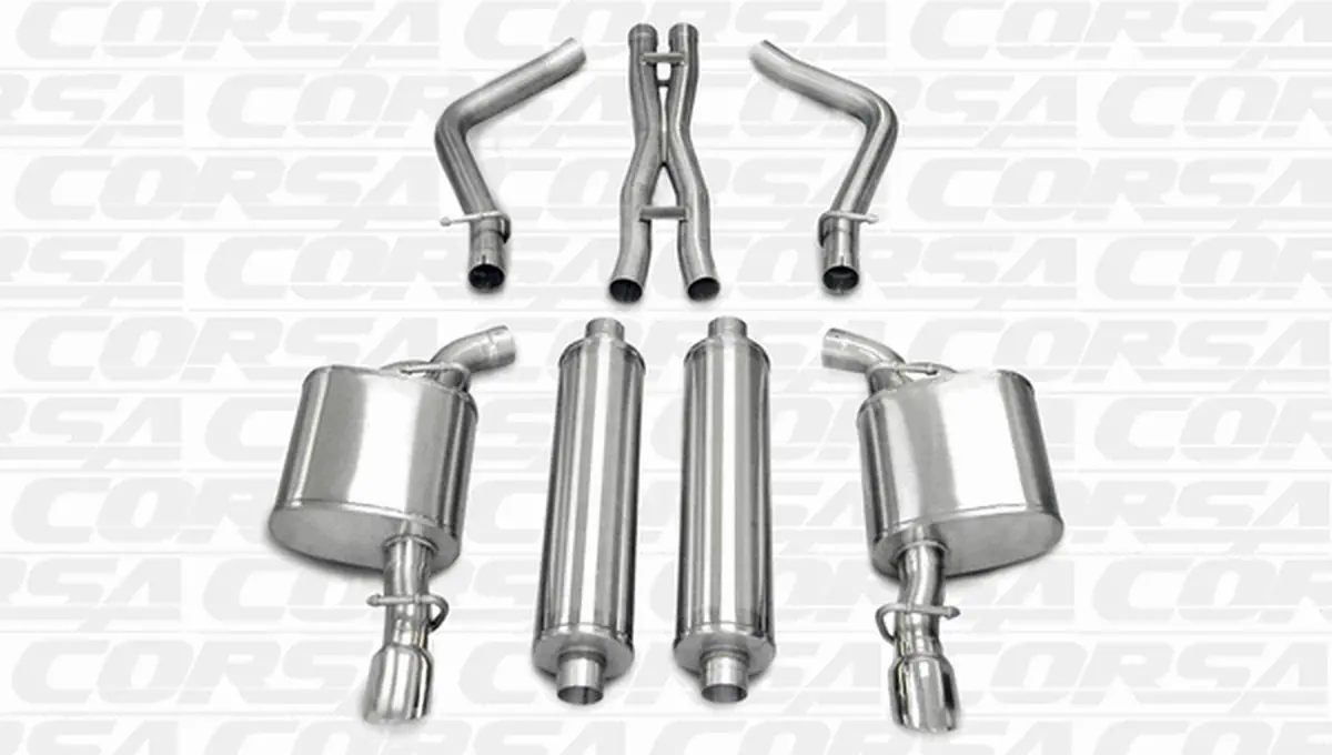 Corsa Sport Catback Exhaust Polished (05-10 Charger R/T) 14177 1