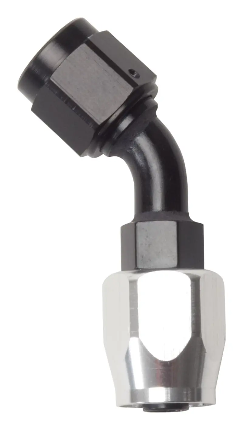 Russell Performance -6 An Black/Silver 45 Degree Full Flow Hose End 2