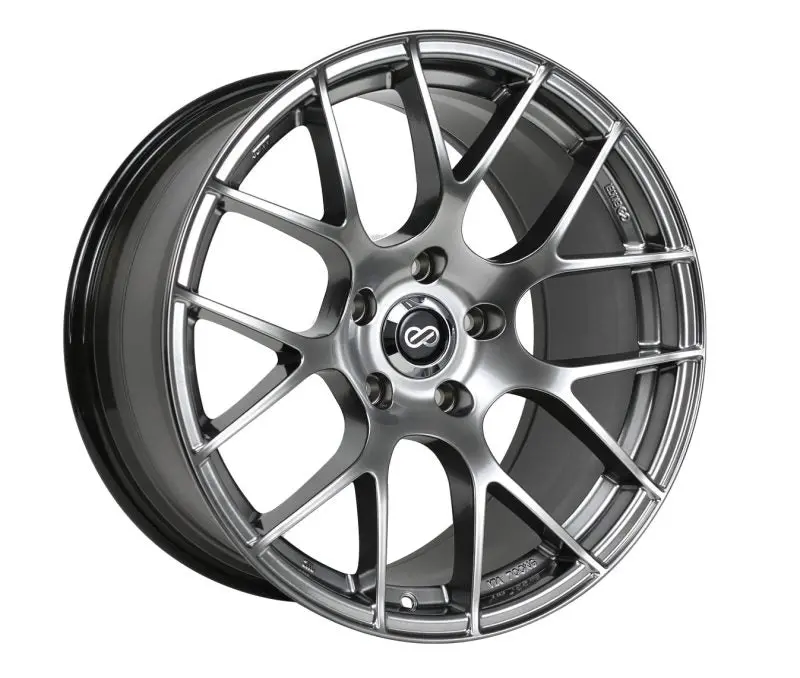 Enkei Raijin 18X8.5 42Mm Offset 5X112 Bolt Pattern 72.6 Bore Diameter Hyper Silver Wheel 1