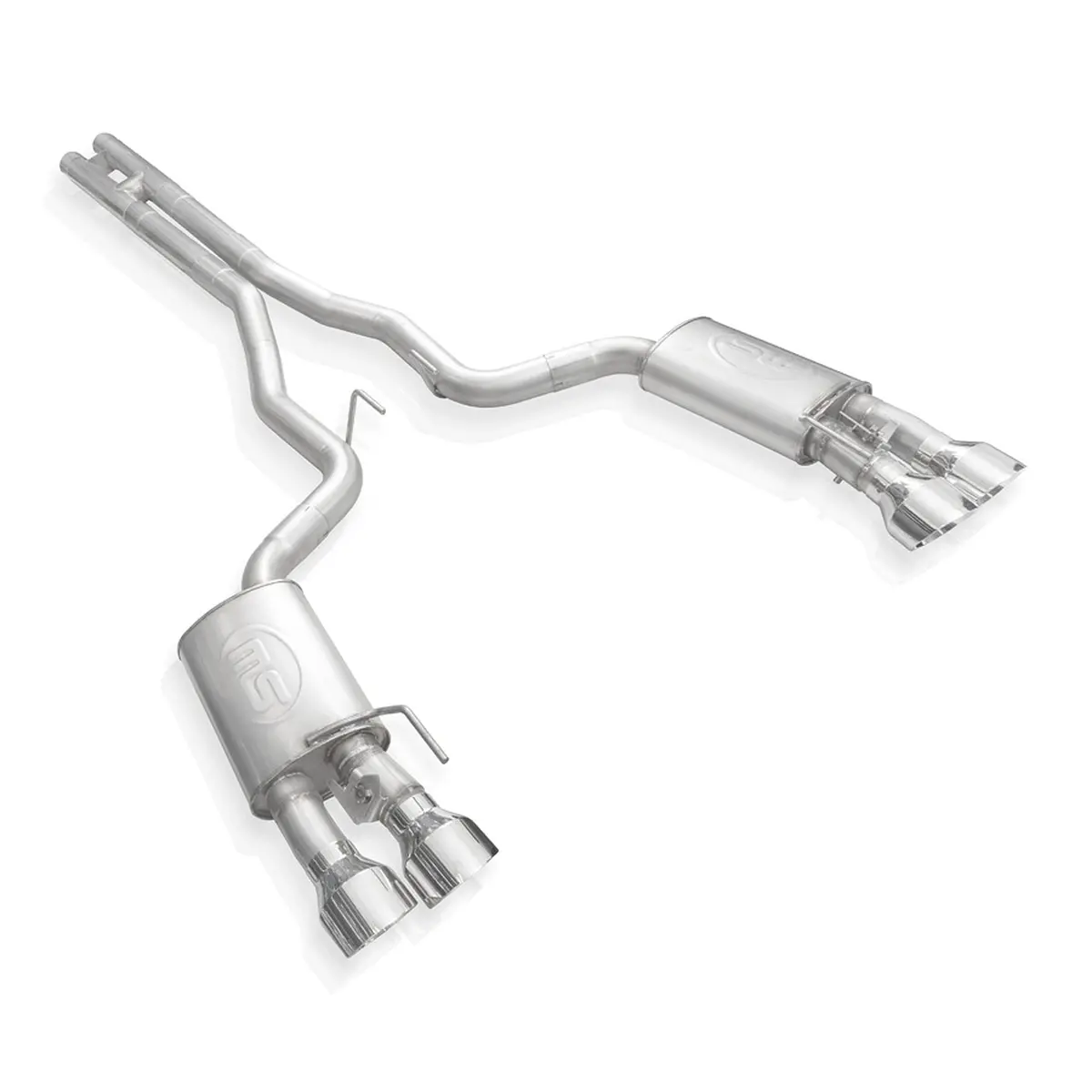 Stainless Works Redline Catback H-Pipe Exhaust Factory Connect W/Polished Tips (20-21 Shelby Gt500) 1