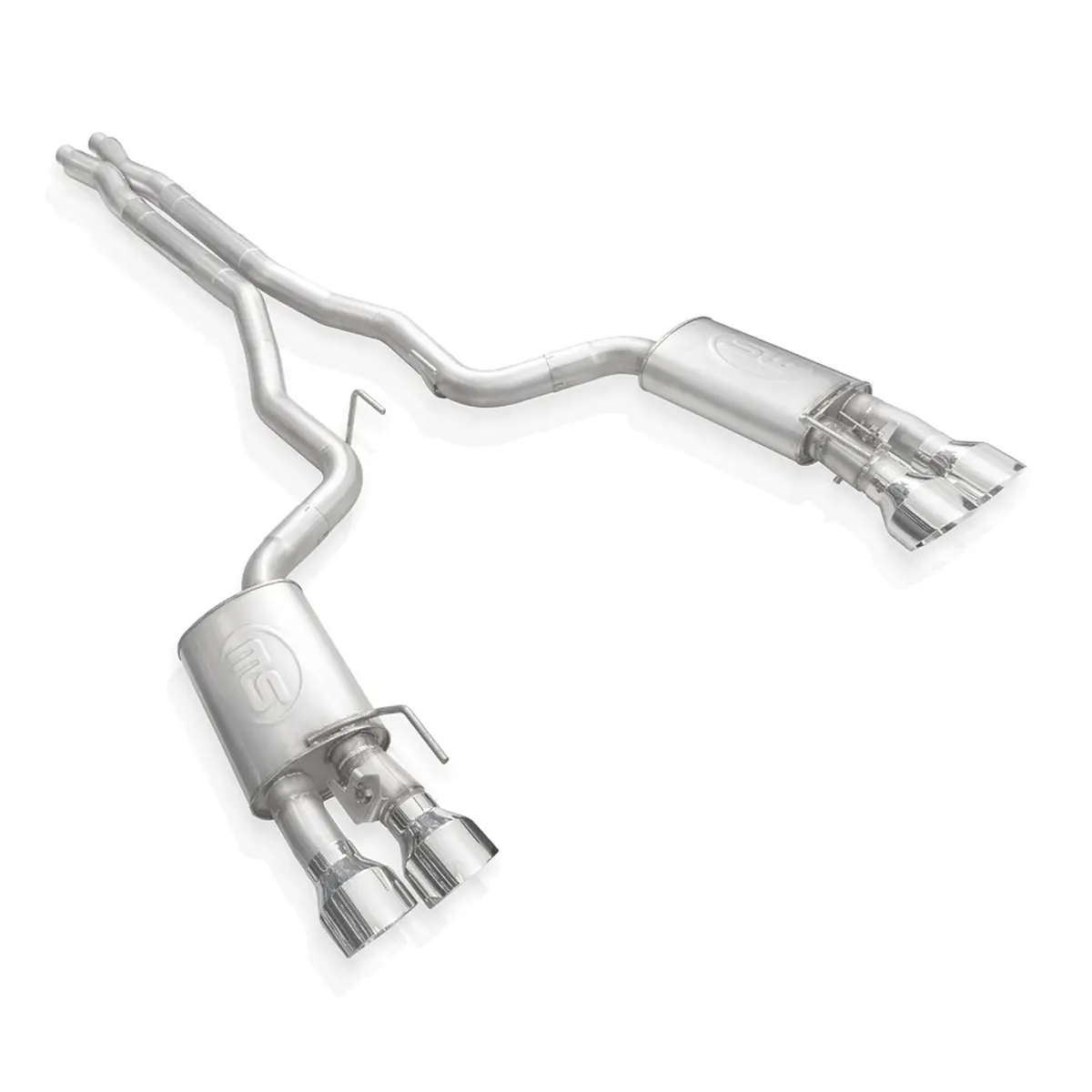 Stainless Works Redline Catback X-Pipe Exhaust Factory Connect W/Polished Tips (20-21 Shelby Gt500) 1