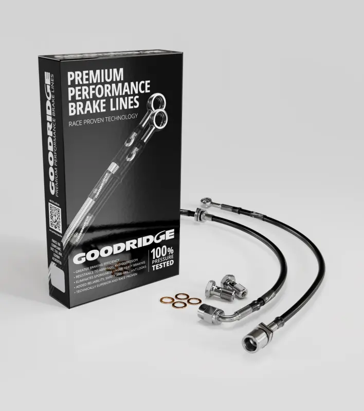 Goodridge 07-12 Bmw 328I Stainless Steel Front Brake Lines 1