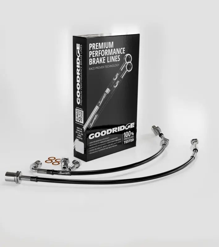 Goodridge 00-07 Honda Accord Stainless Steel Front Brake Lines 1