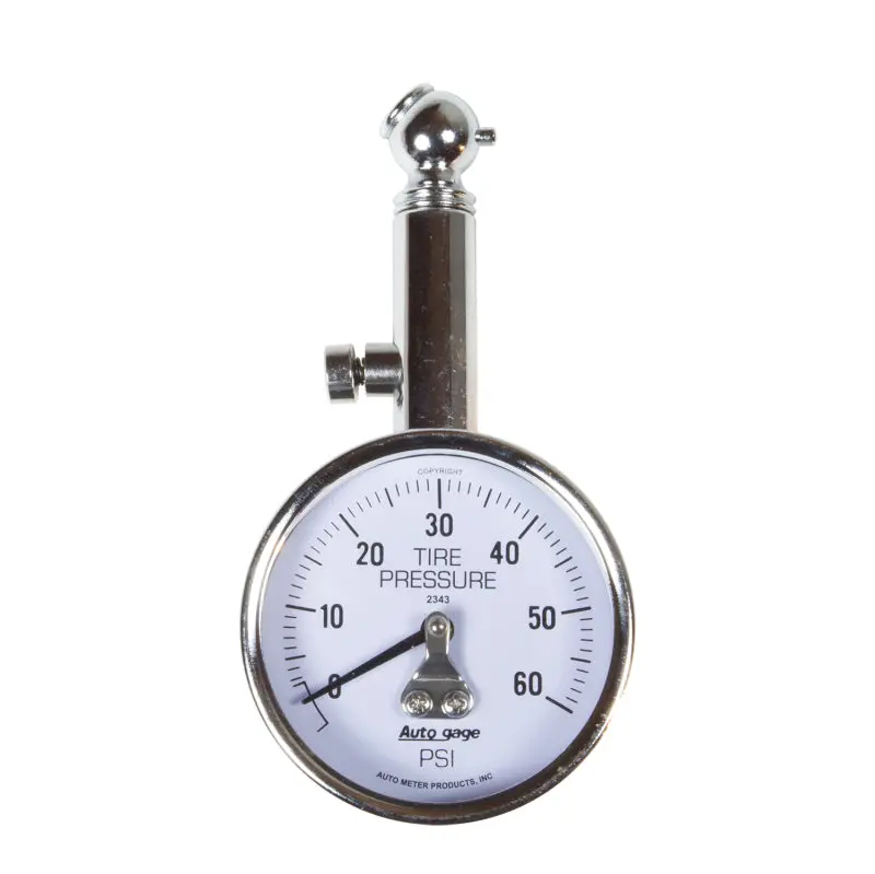 Autometer 60 Psi Peak/Hold Mechanical Tire Pressure Gauge 2